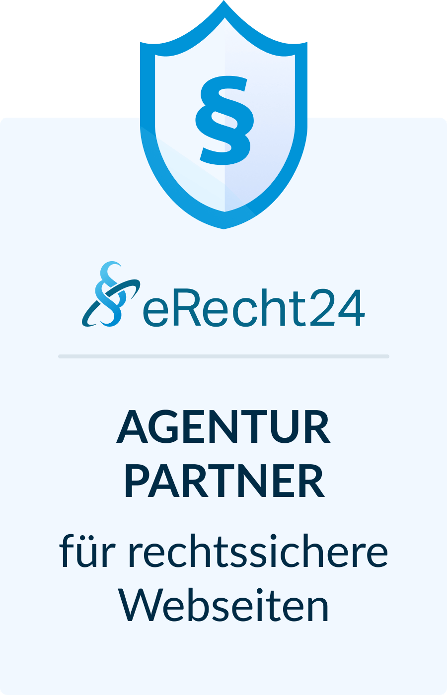 eRecht24 Agentur Partner Siegel
